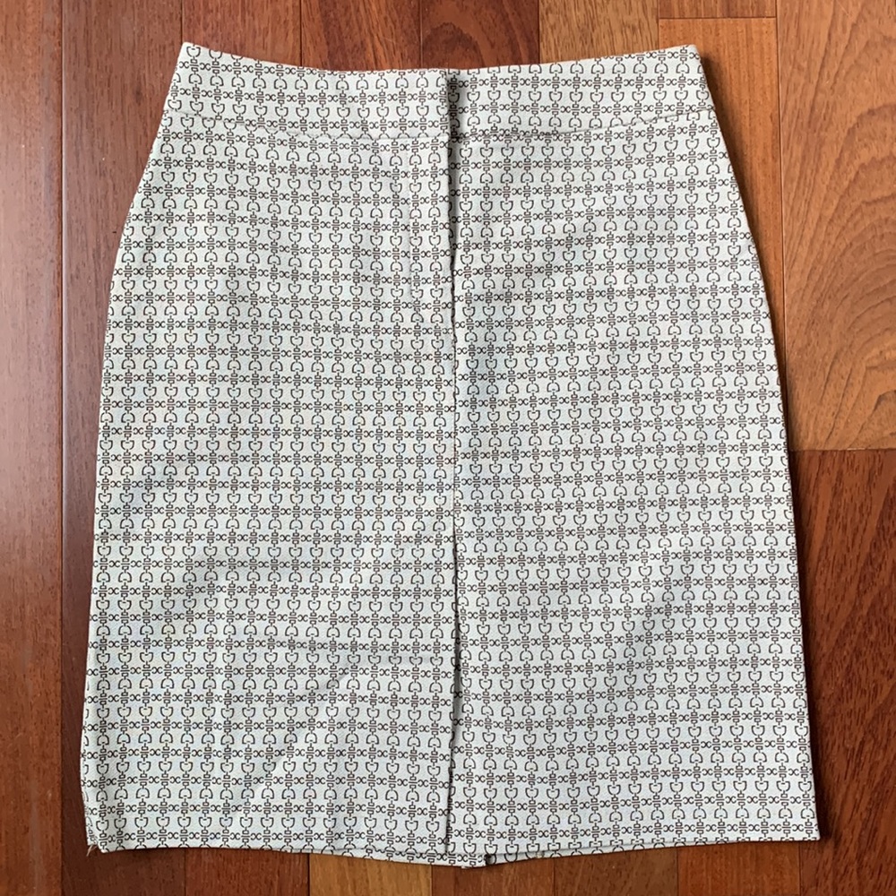 Hennes Horsebit pattern mini skirt Made in France